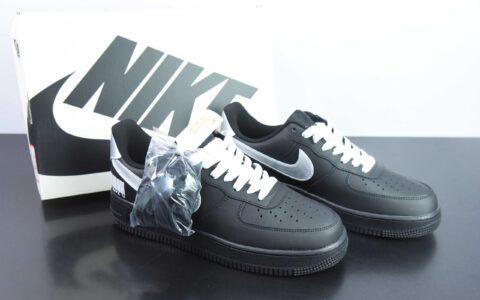 耐克Nike Air Force 1 Low 07 酷黑银翼 Vlad 黑银空军一号低帮休闲板鞋纯原版本 货号：CW2288-016