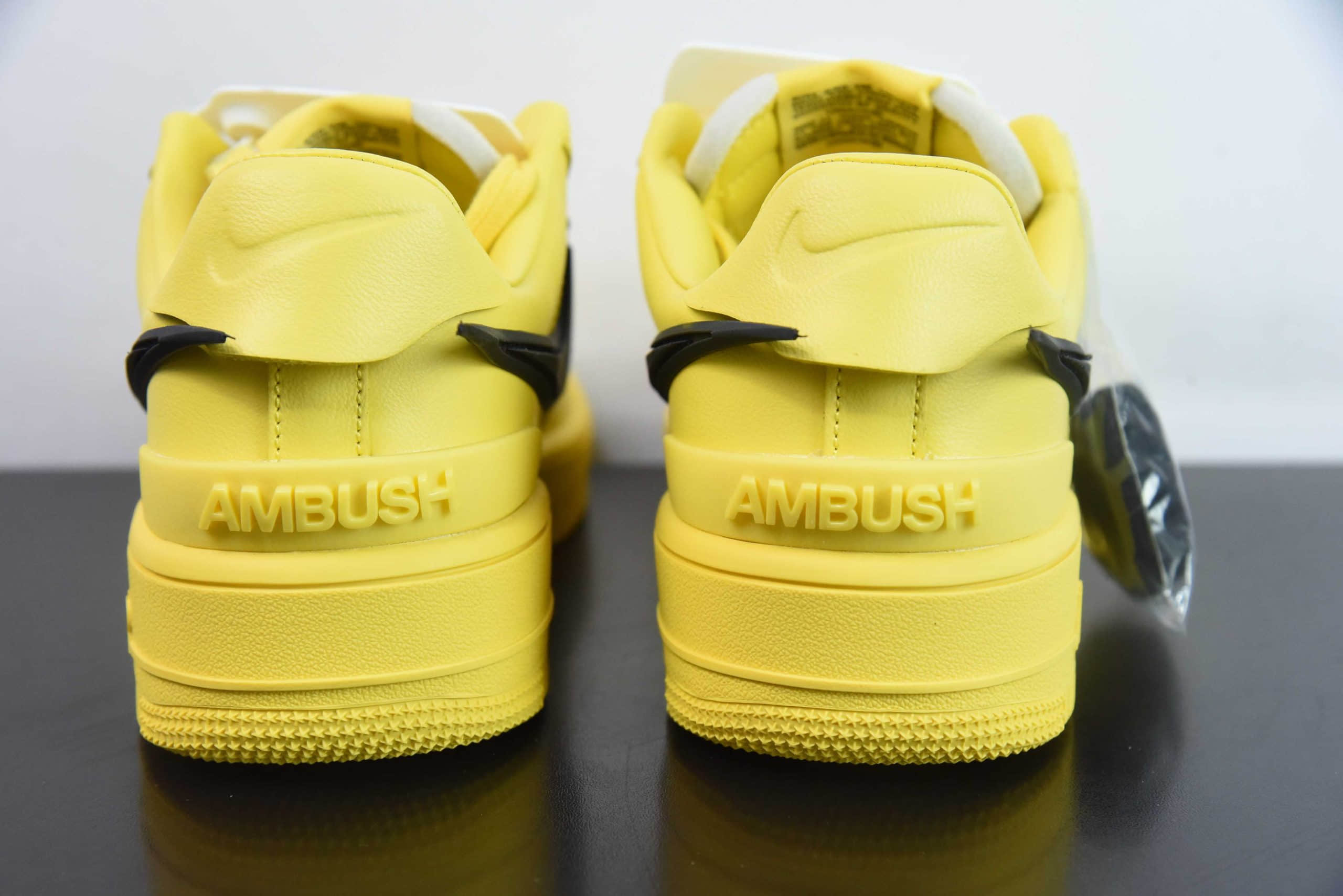 耐克Nike AMBUSH x NK Air Force 1 Low 联名款黑黄大勾空军一号宽底版系列低帮百搭休闲运动板鞋纯原版本 货号：DV3464-600