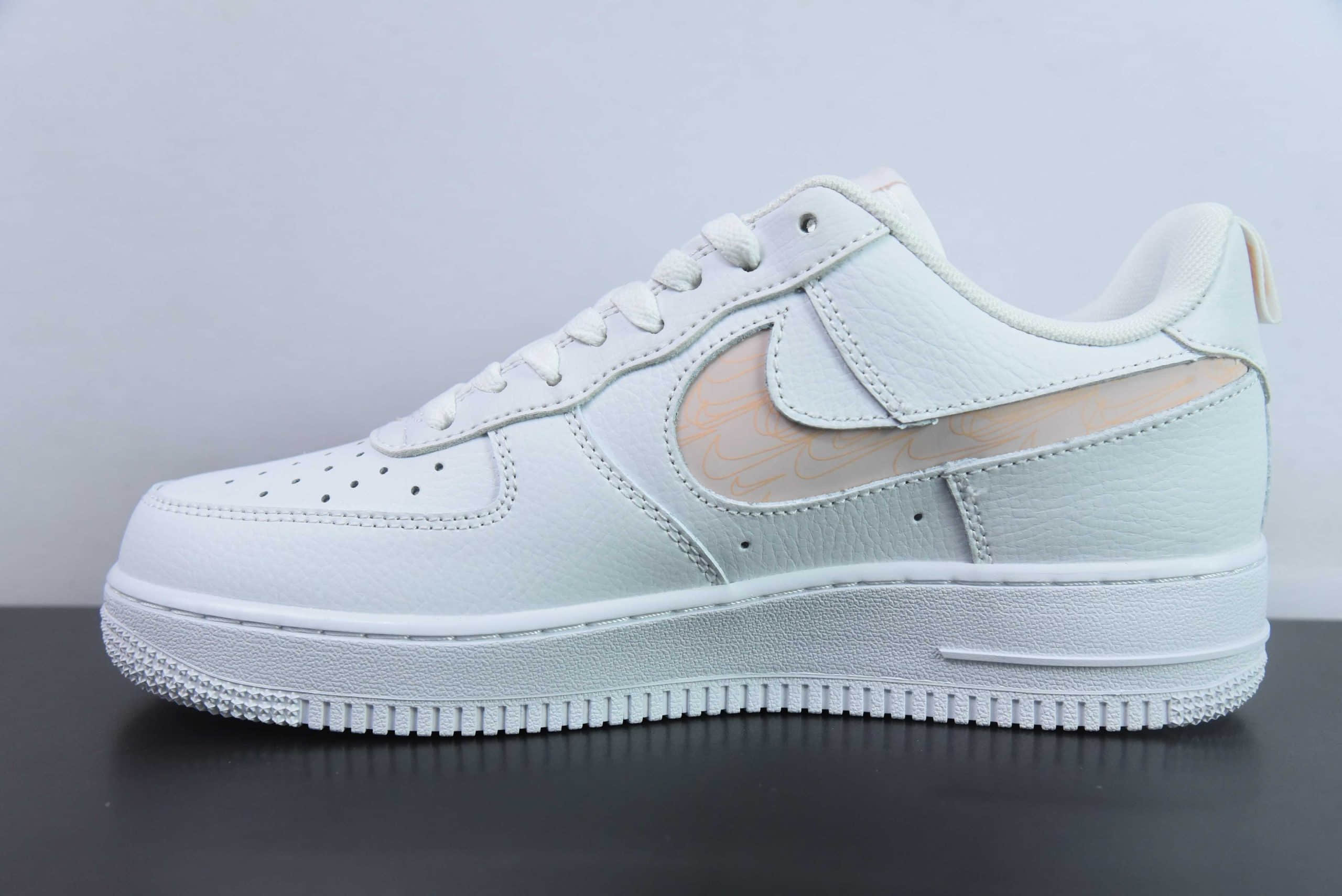 耐克Nike Air Force 1´07 Low 白樱花粉小双钩空军一号低帮百搭休闲运动板鞋纯原版本 货号：FB8971-700 