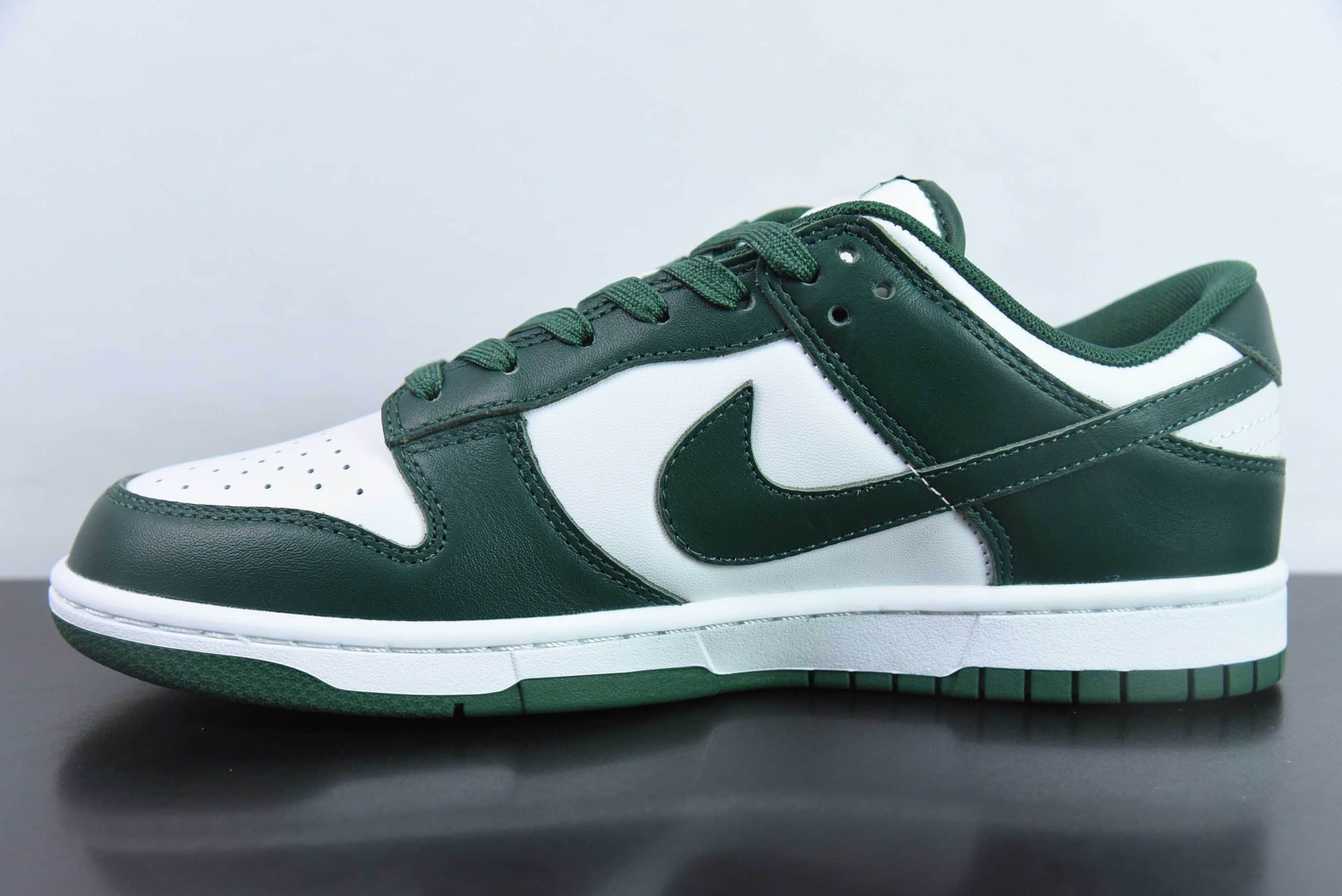 耐克Nike SB Low retro Varsity Green”白绿SB低帮休闲滑板鞋纯原版本 货号：DD1391-101