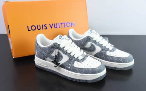 耐克Nike Air Force 1'07 Low LV联名灰双勾空军一号低帮休闲板鞋纯原版本 货号：HD1968-030