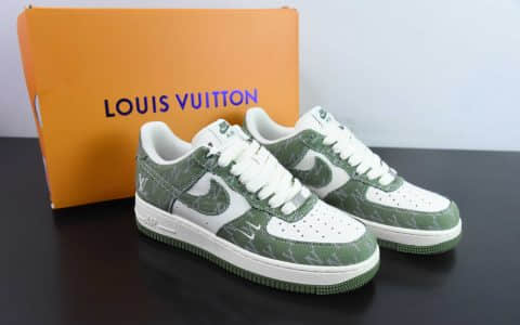 耐克NIke Air Force 1 '07 Low “LV联名荷叶绿”空军一号低帮运动休闲鞋纯原版本 货号：HD1968-029