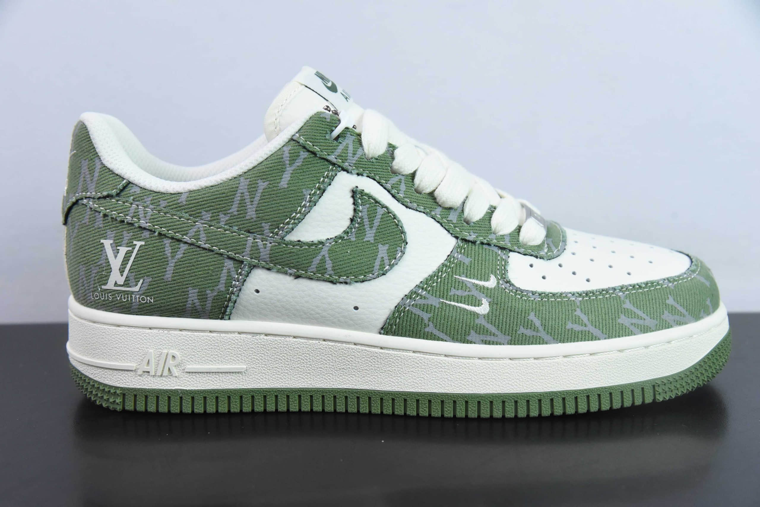 耐克NIke Air Force 1 '07 Low “LV联名荷叶绿”空军一号低帮运动休闲鞋纯原版本 货号：HD1968-029 