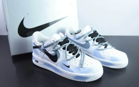 耐克Nike Air Force 1´07 Low 二次元主题紫蓝喷绘空军一号低帮百搭休闲运动板鞋纯原版本 货号：ZH0316-029