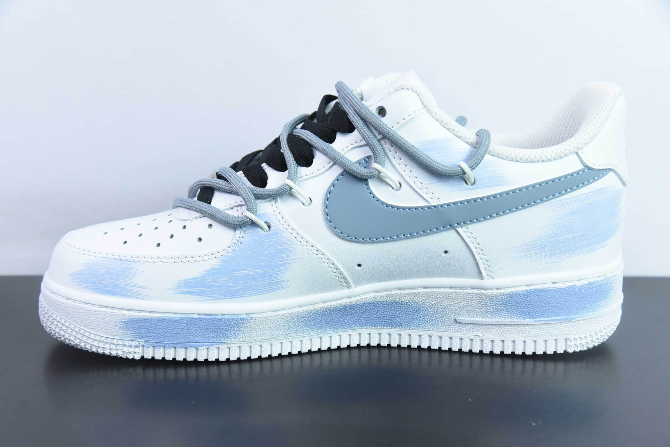 耐克Nike Air Force 1´07 Low 二次元主题紫蓝喷绘空军一号低帮百搭休闲运动板鞋纯原版本 货号：ZH0316-029