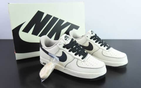 耐克Nike Air Force 1´07 Low米黑布面空军一号低帮百搭休闲运动板鞋纯原版本 货号：TQ1456-288