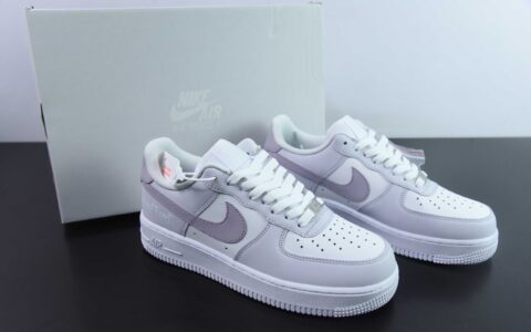 耐克Nike Air Force 1´07 Low 白紫空军一号低帮百搭休闲运动板鞋纯原版本 货号：DY8899-004