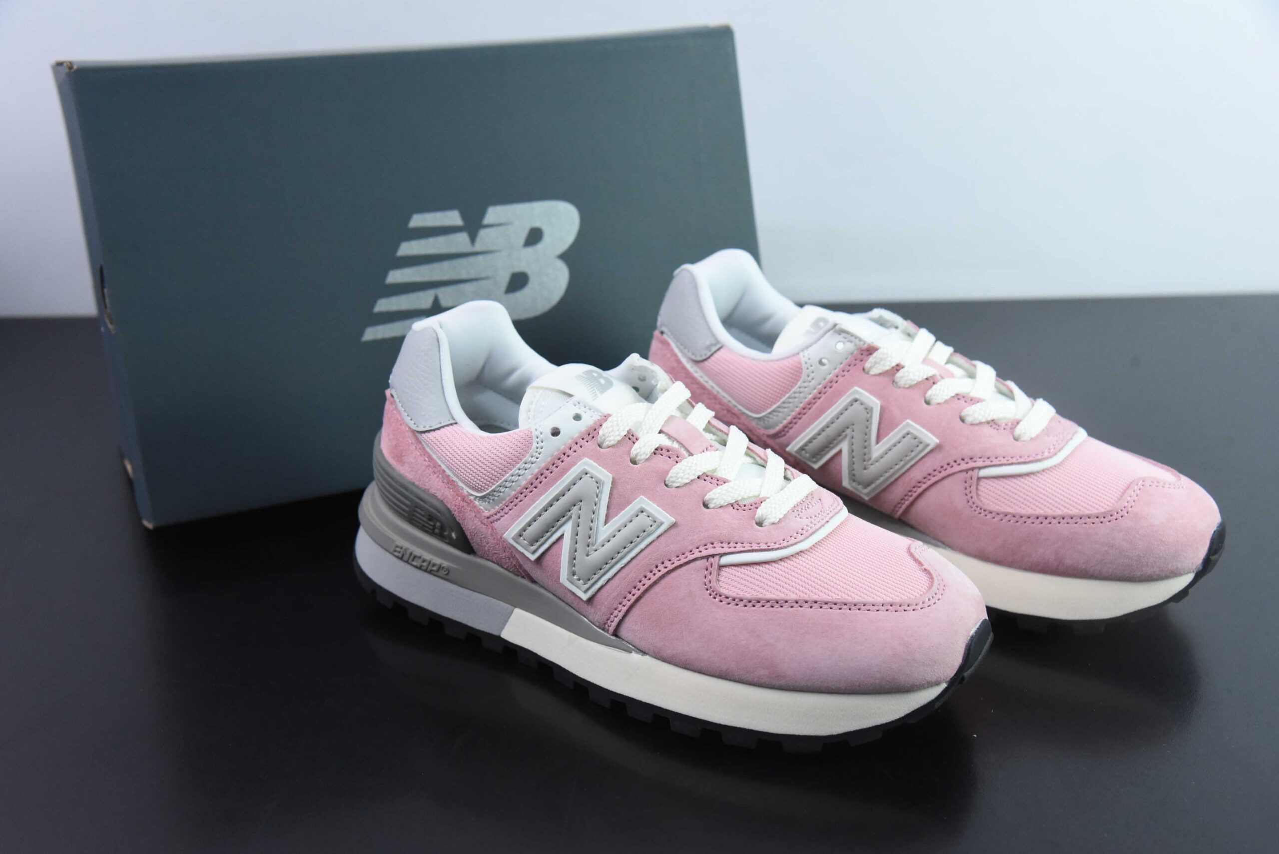 新百伦New Balance U574灰粉低帮复古休闲运动慢跑鞋纯原版本 货号：U574LGOP 