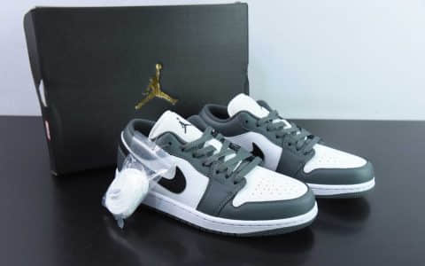 乔丹Air Jordan 1 Low AJ1黑灰低帮文化篮球鞋纯原版本 货号：553560-152