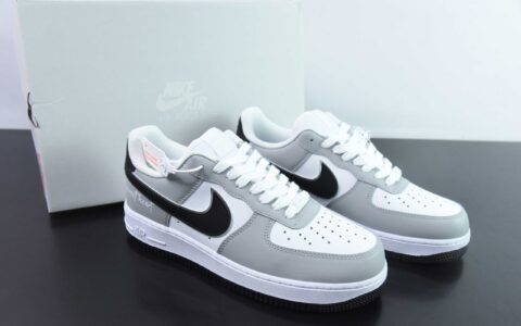 耐克Nike Air Force 1 Low 07 白灰黑空军一号低帮休闲板鞋纯原版本 货号：DY8899-001