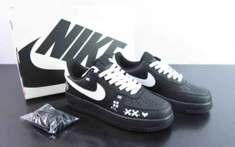 耐克Nike Air Force 1'07 Low 电玩主题黑白空军一号低帮休闲板鞋纯原版本 货号：CW2288-018