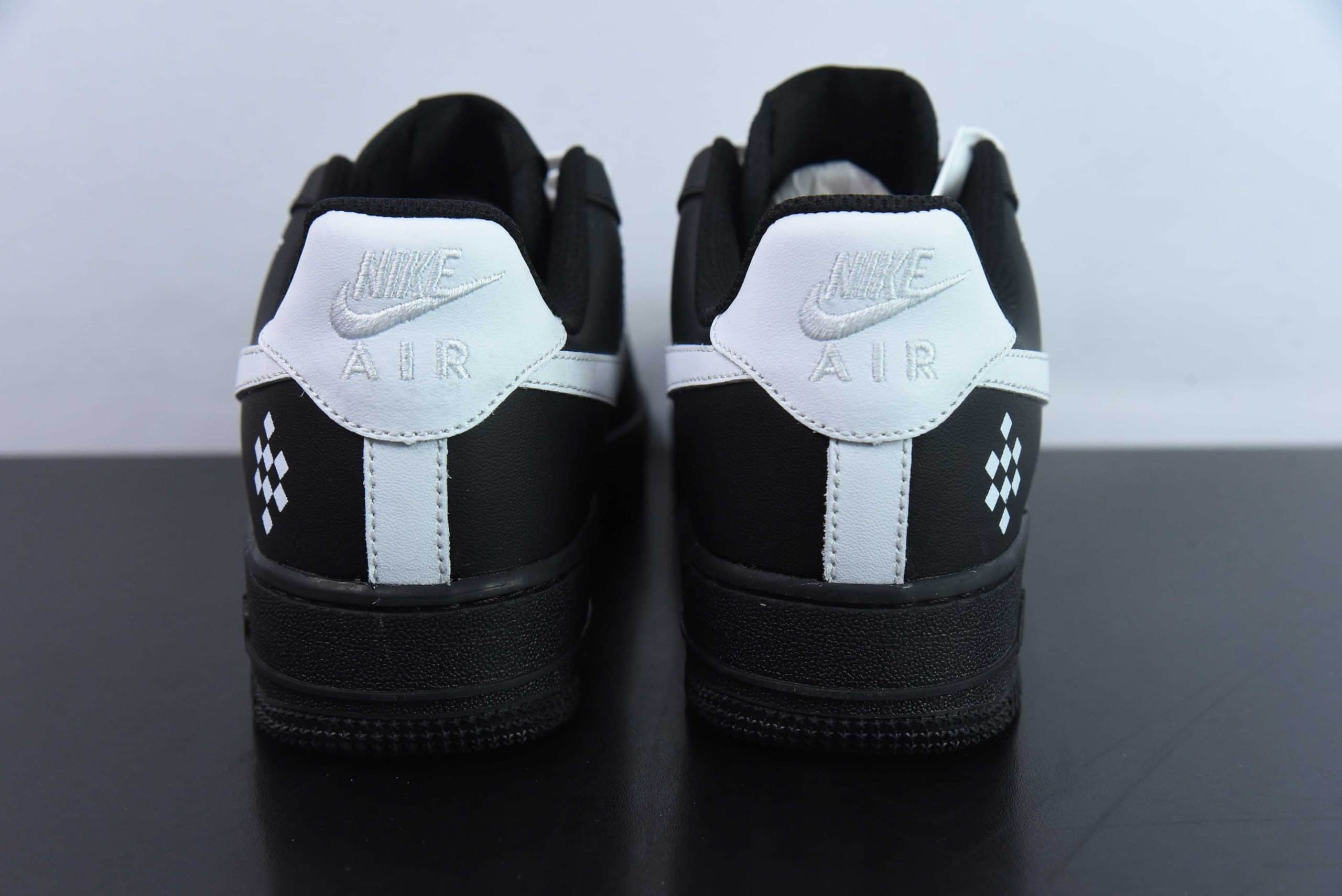 耐克Nike Air Force 1'07 Low 电玩主题黑白空军一号低帮休闲板鞋纯原版本 货号：CW2288-018