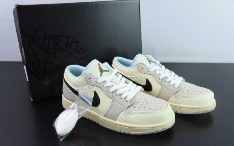 乔丹Air Jordan 1 Low AJ1乔1沙土风低帮复古篮球鞋纯原版本 货号：HQ3440-101