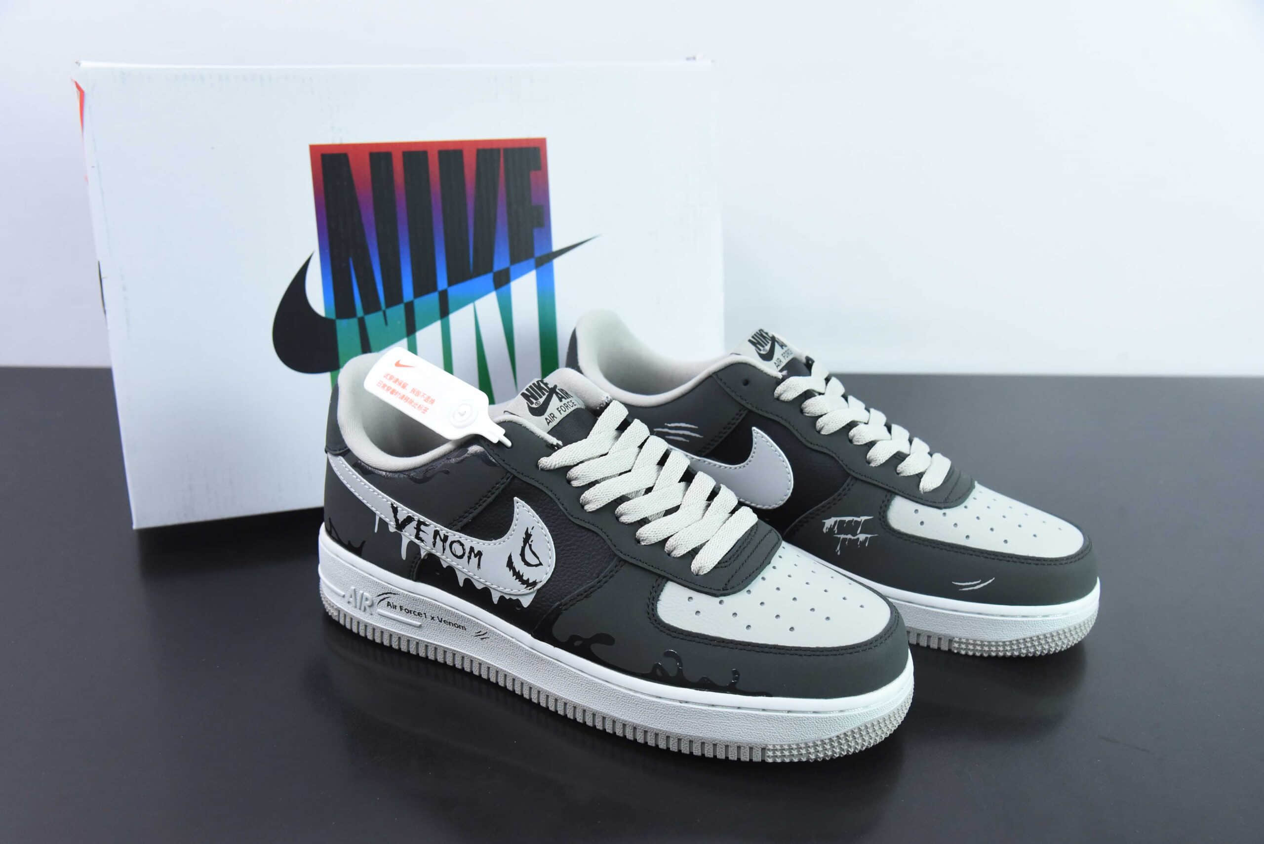 耐克Nike Air Force 1 Low “Venom Ⅱ”漫威系列 “毒液二代” 空军一号低帮休闲板鞋纯原版本 货号：CW6718-777 