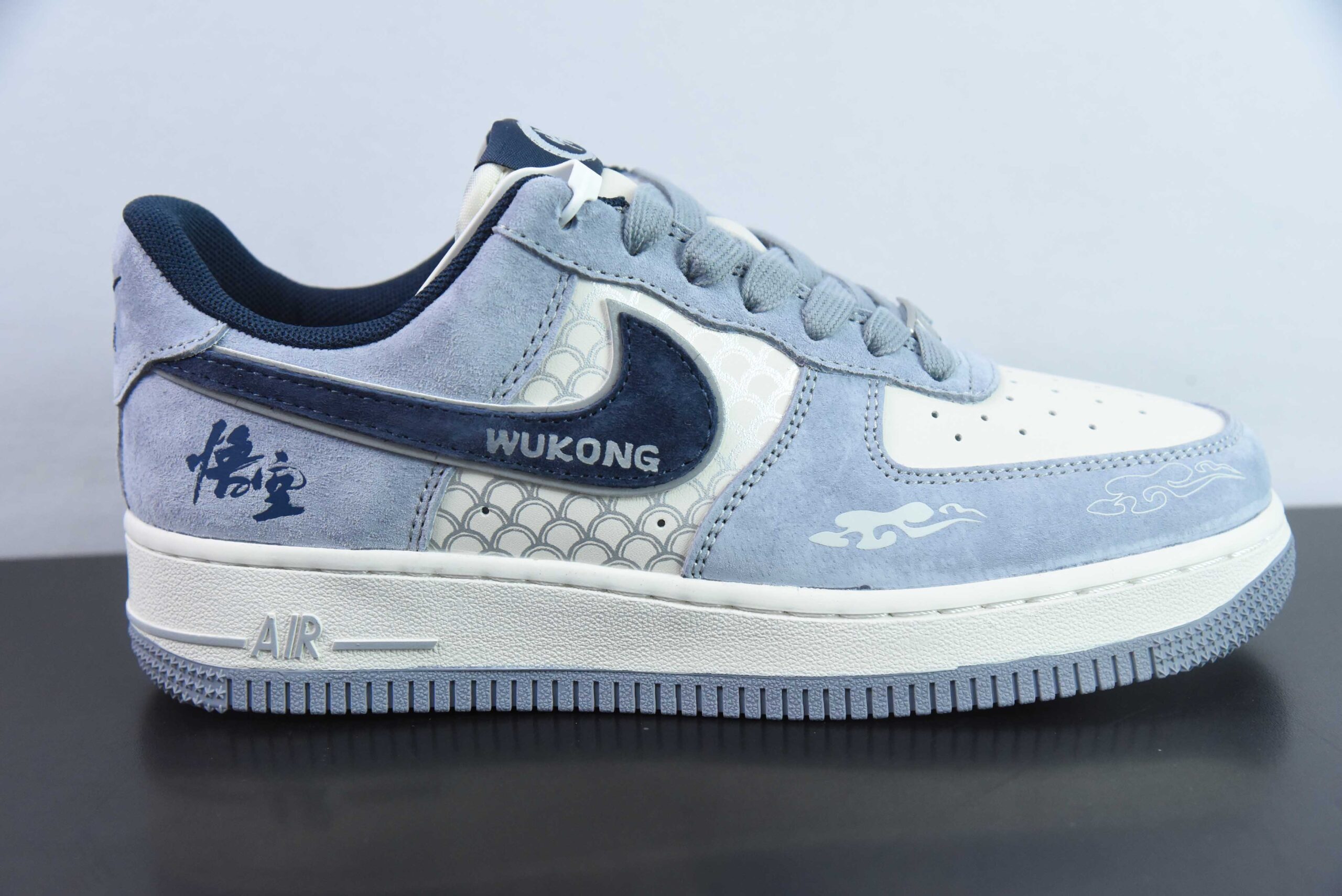 耐克Nike Air Force 1´07 Low黑神话白蓝悟空空军一号低帮百搭休闲运动板鞋纯原版本 货号：DM1688-806