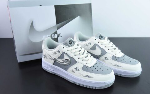 耐克Nike Air Force 1'07 Low Suan Ni 国潮风格狻猊空军一号低帮休闲板鞋纯原版本 货号：BV6088-103