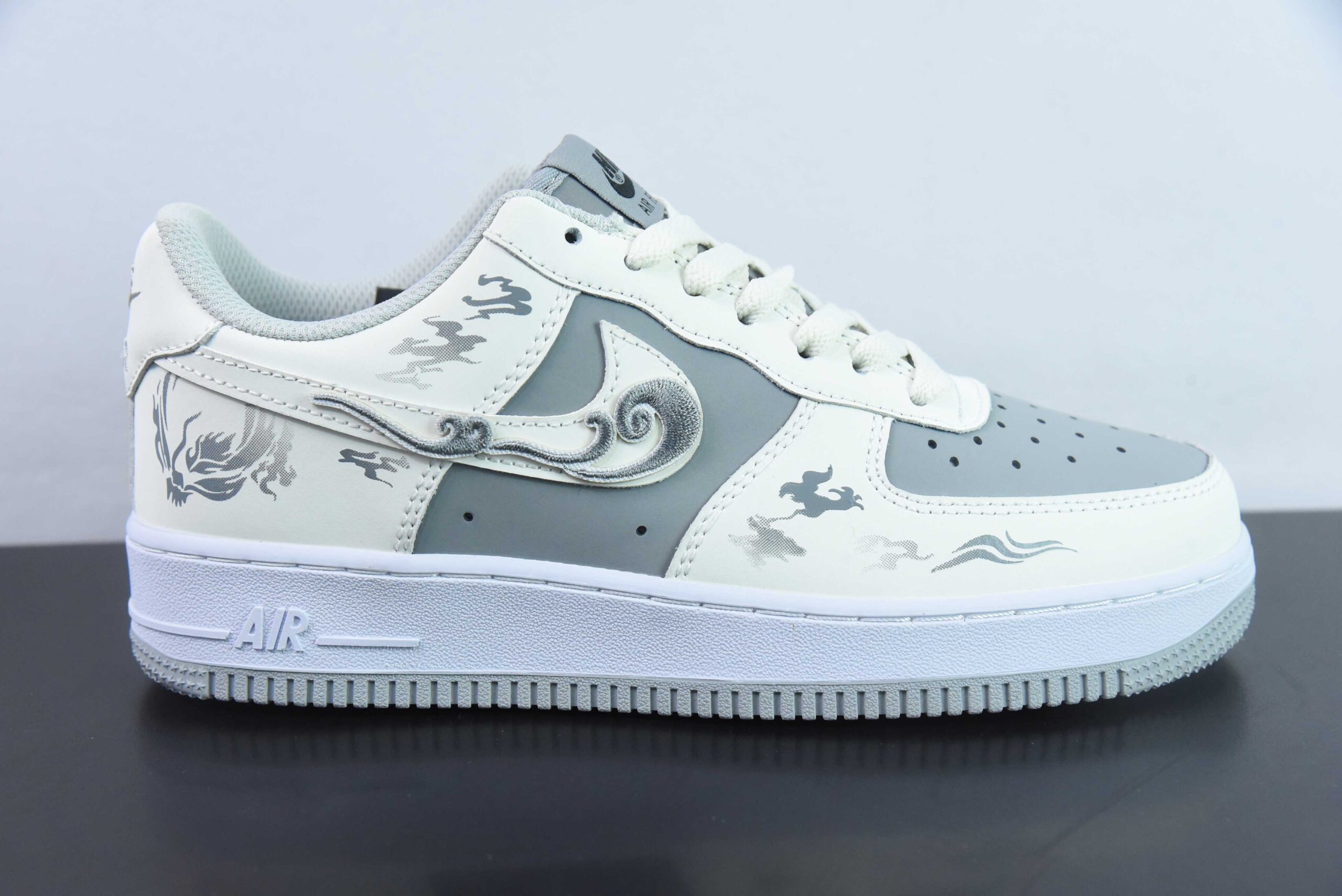 耐克Nike Air Force 1'07 Low Suan Ni 国潮风格狻猊空军一号低帮休闲板鞋纯原版本 货号：BV6088-103