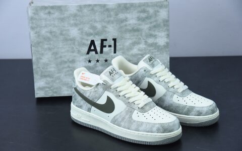 耐克Nike Air Force 1 Low ’07 岩石绿配色空军一号低帮休闲板鞋纯原版本 货号：BL5866-906