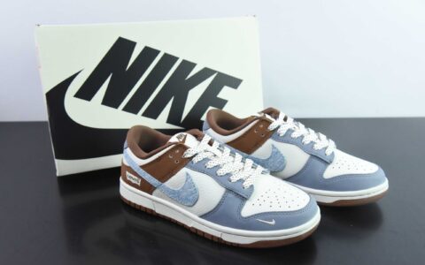 耐克Nike SB Dunk Low“ 李维斯联名白灰棕” 周年高端定制SB低帮休闲板鞋纯原版本 货号：JH8310-958