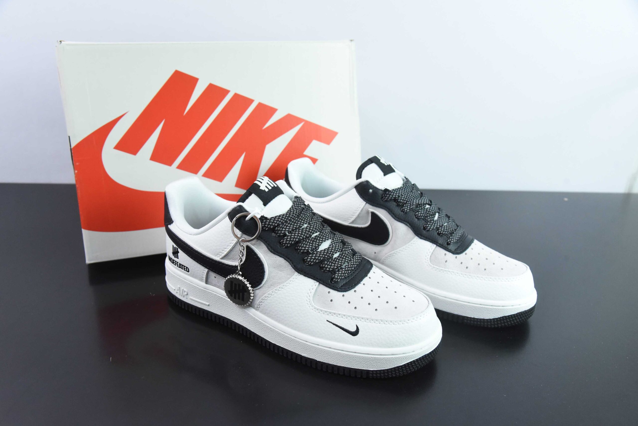 耐克Nike Air Force 1'07 Low UN联名猪八米黑空军一号低帮休闲板鞋纯原版本 货号：KK1988-003 