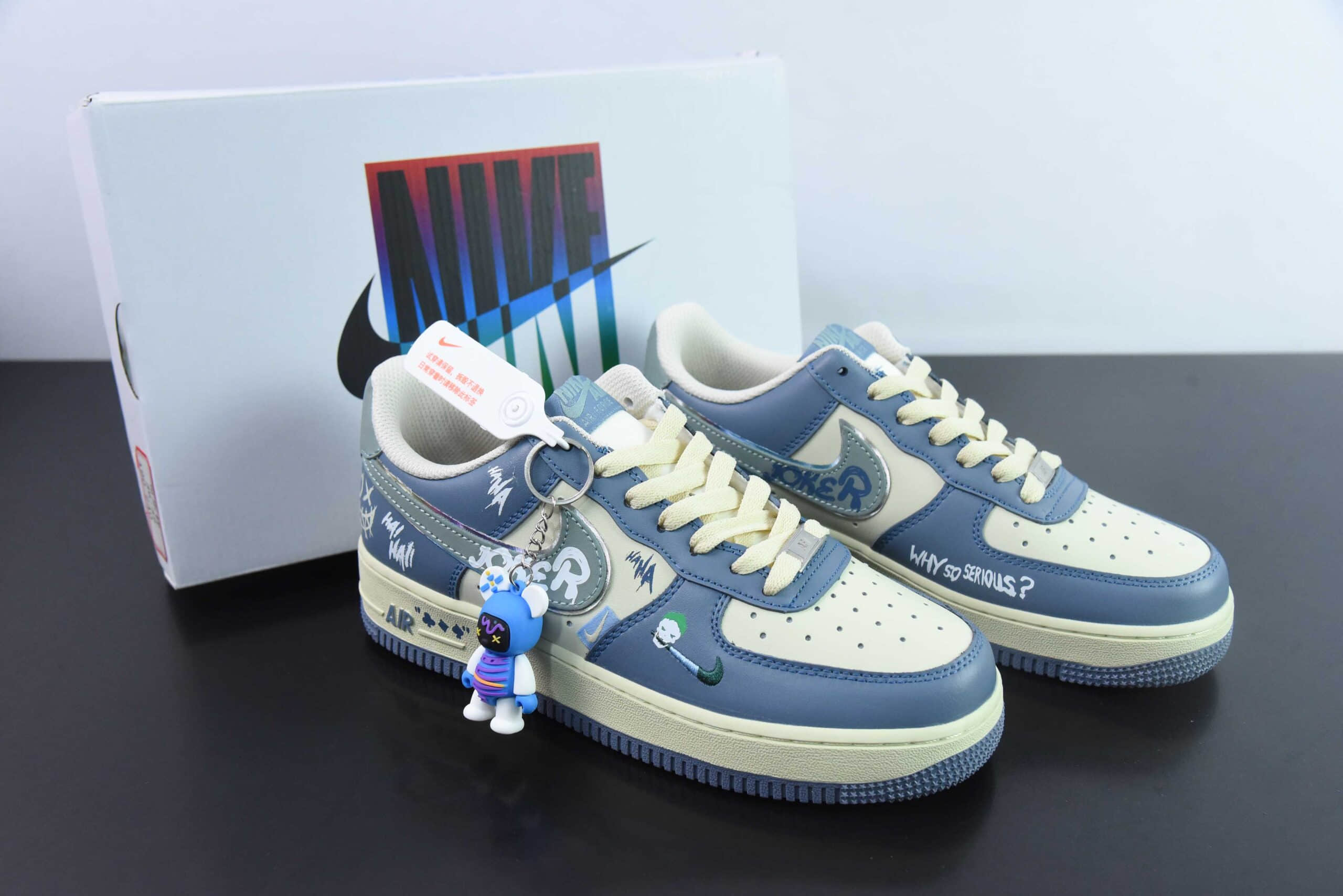 耐克Nike Air Force 1 Low 万圣节鬼火小丑空军一号低帮休闲板鞋纯原版本 货号：XL2321-333