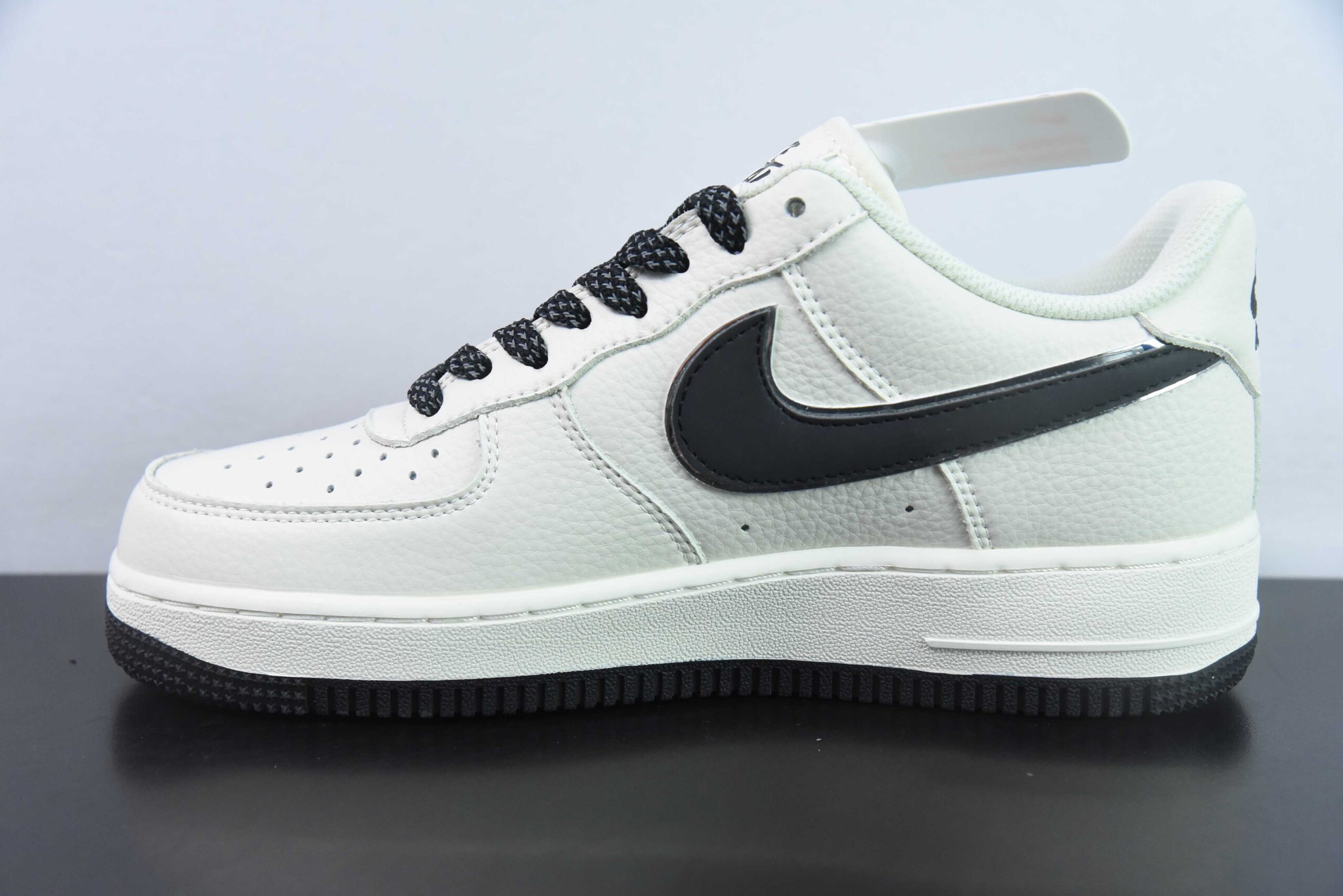 耐克Nike Air Force 1 Low '07 “二维码”米黑满天星低帮空军一号休闲板鞋纯原版本 货号：CU1836-962