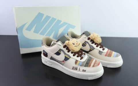 耐克Nike Air Force 1´07 Low 卡其棕小熊空军一号低帮百搭休闲运动板鞋纯原版本 货号：CW2289-230