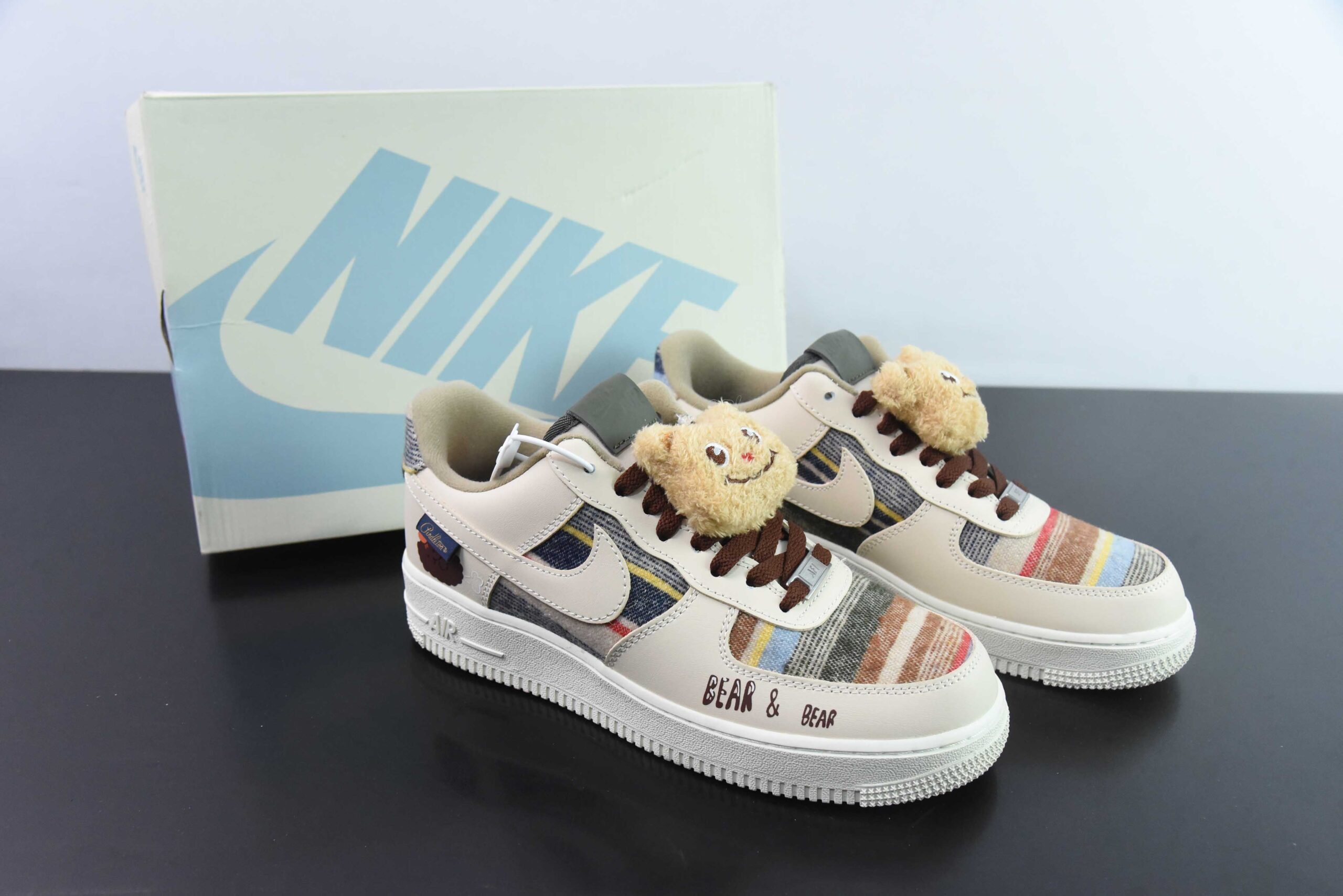 耐克Nike Air Force 1´07 Low 卡其棕小熊空军一号低帮百搭休闲运动板鞋纯原版本 货号：CW2289-230 