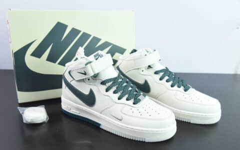 耐克Nike Air Force 1'07 Mid 米绿双色底满天星空军一号中帮休闲板鞋纯原版本 货号：XL0236-235