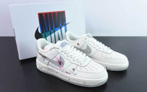 耐克Nike Air Force 1'07 Low Mercury Spider 万圣节主题水银蜘蛛空军一号低帮休闲板鞋纯原版本 货号：FB1893-333