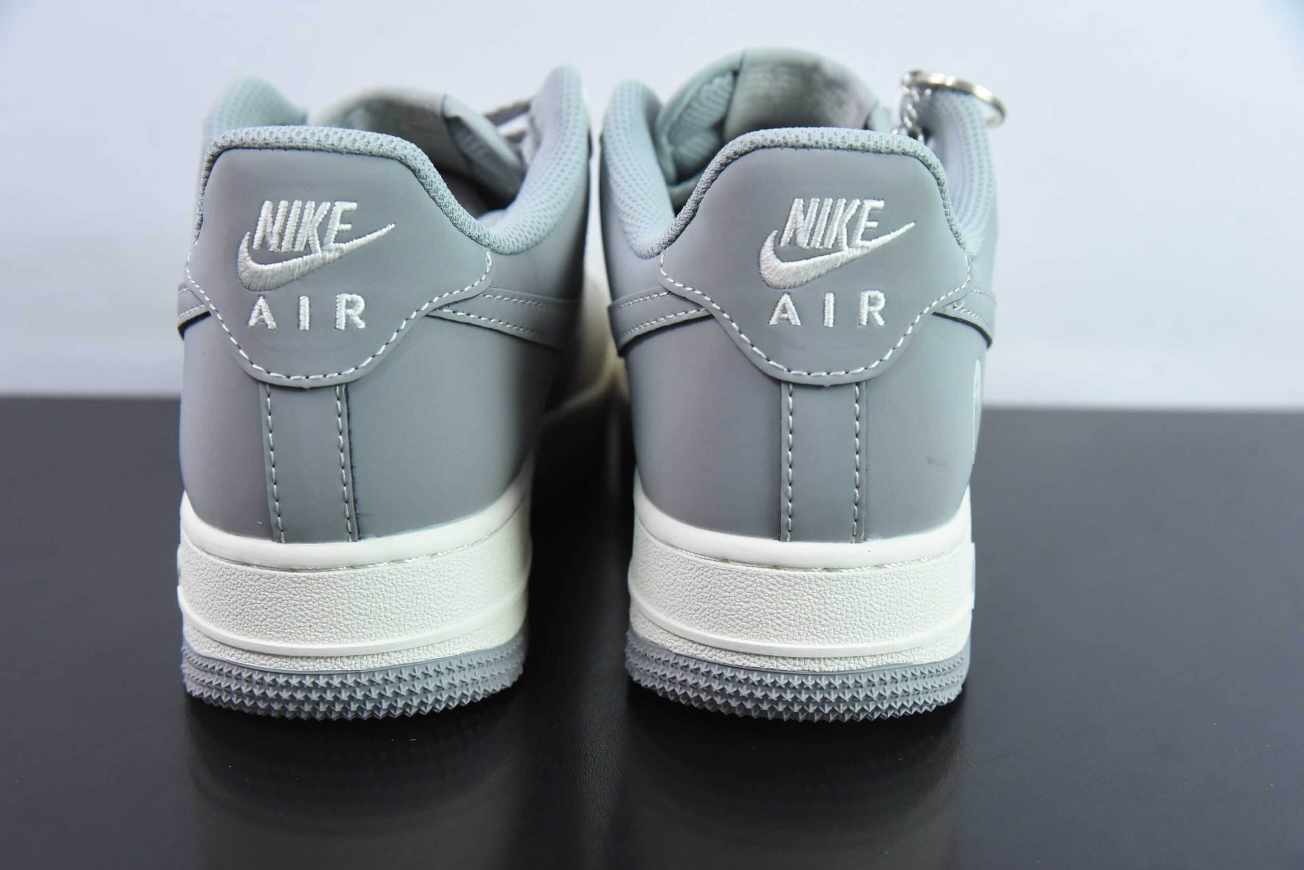 耐克Nike Air Force 1'07 Low Bape联名米白灰空军一号低帮休闲板鞋纯原版本 货号：BB6566-207