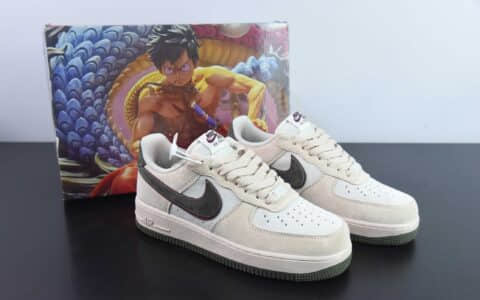 耐克Nike By You Air Force 1‘07 Low Retro SP大友克洋联名麂皮肉粉暗绿佐罗空军一号低帮经典百搭休闲运动板鞋纯原版本 货号：LF8989-111