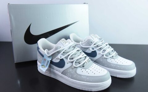 耐克Nike Air Force 1'07 Low 冰雪奇缘喷绘空军一号绑带低帮休闲板鞋纯原版本 货号：ZH0316-035