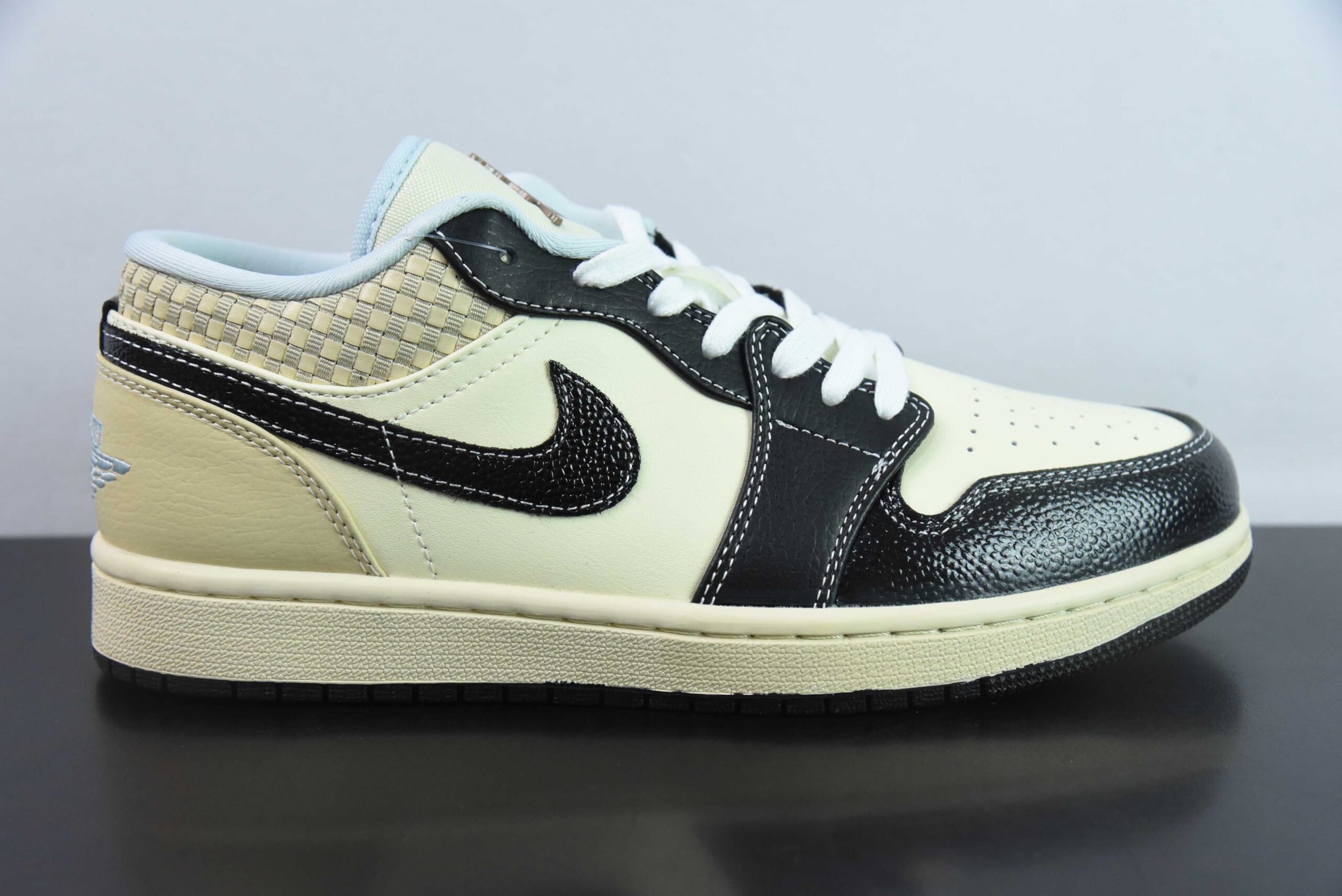 乔丹Air Jordan 1 Low ”Coconut Milk Black“ AJ1 乔1海岛风情低帮文化篮球鞋纯原版本 货号：HQ3437-101 