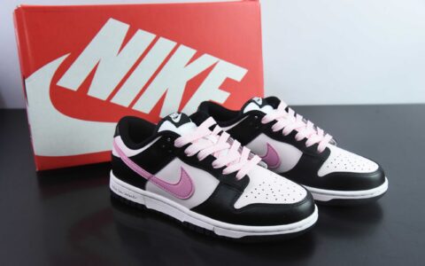 耐克NIKE SB Dunk Low Black Pink 蒸汽木偶雾野樱花黑粉SB低帮休闲滑板鞋纯原版本 货号：CW1590-100