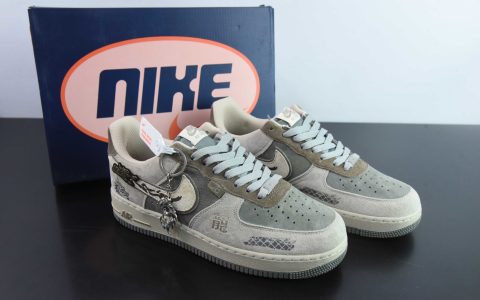 耐克Nike Air Force 1 Low ”“Green Dragon Crescent Blade”国潮风青龙偃月刀2.0空军一号低帮休闲板鞋纯原版本 货号：CD1212-555