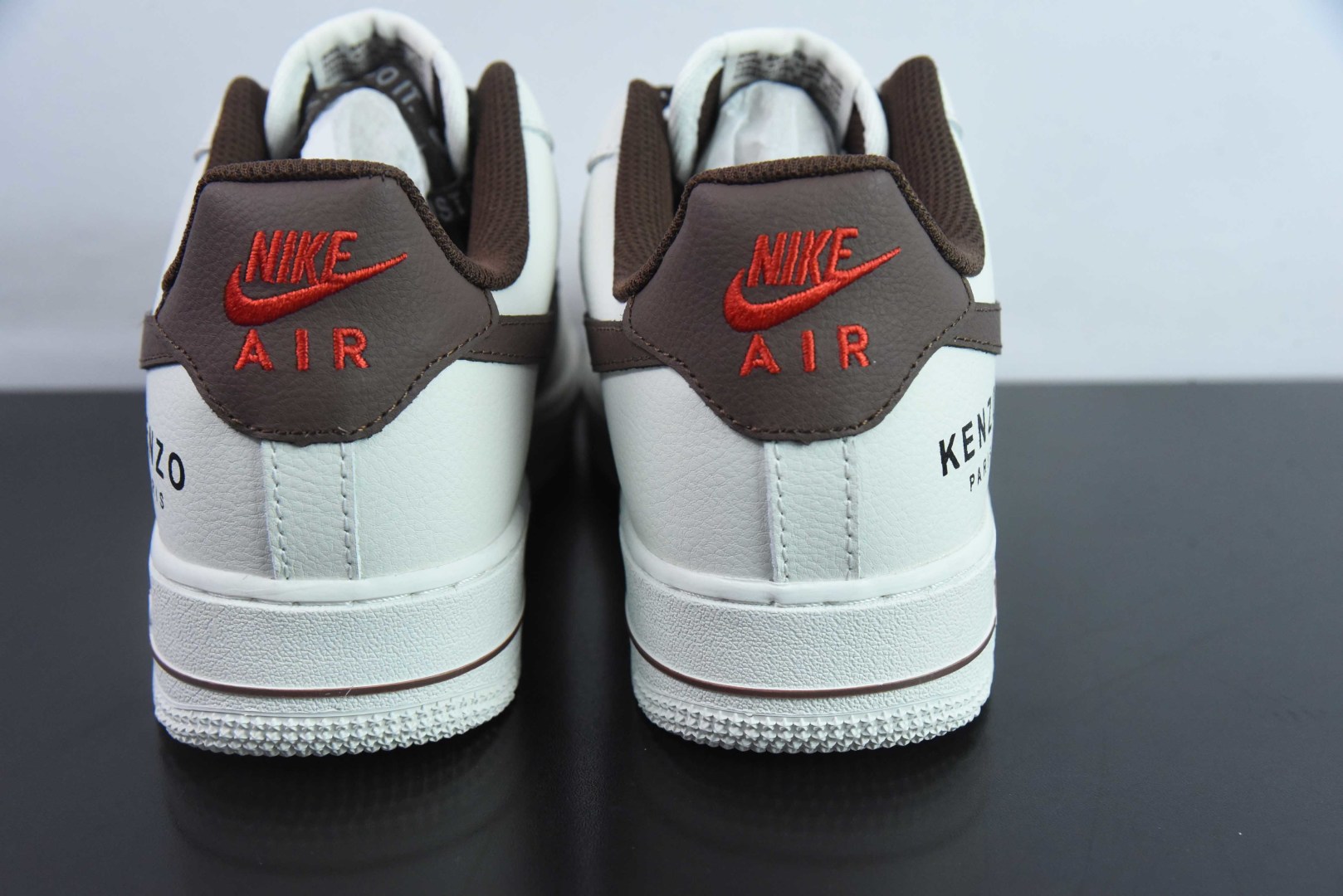 耐克NIke Air Force 1 '07 Low KENZO联名白棕小花空军一号低帮休闲板鞋纯原版本 货号：FC-918833