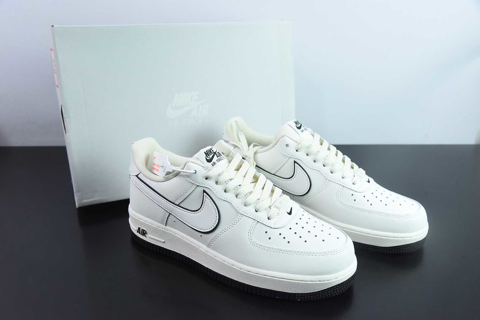 耐克Nike Air Force 1 Low '07 白黑低帮空军一号休闲板鞋纯原版本 货号：DZ2799-121