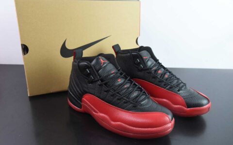 乔丹Air Jordan 12  Black Red  黑红 AJ12乔12男子文化篮球鞋纯原版本 货号：CT8013-002