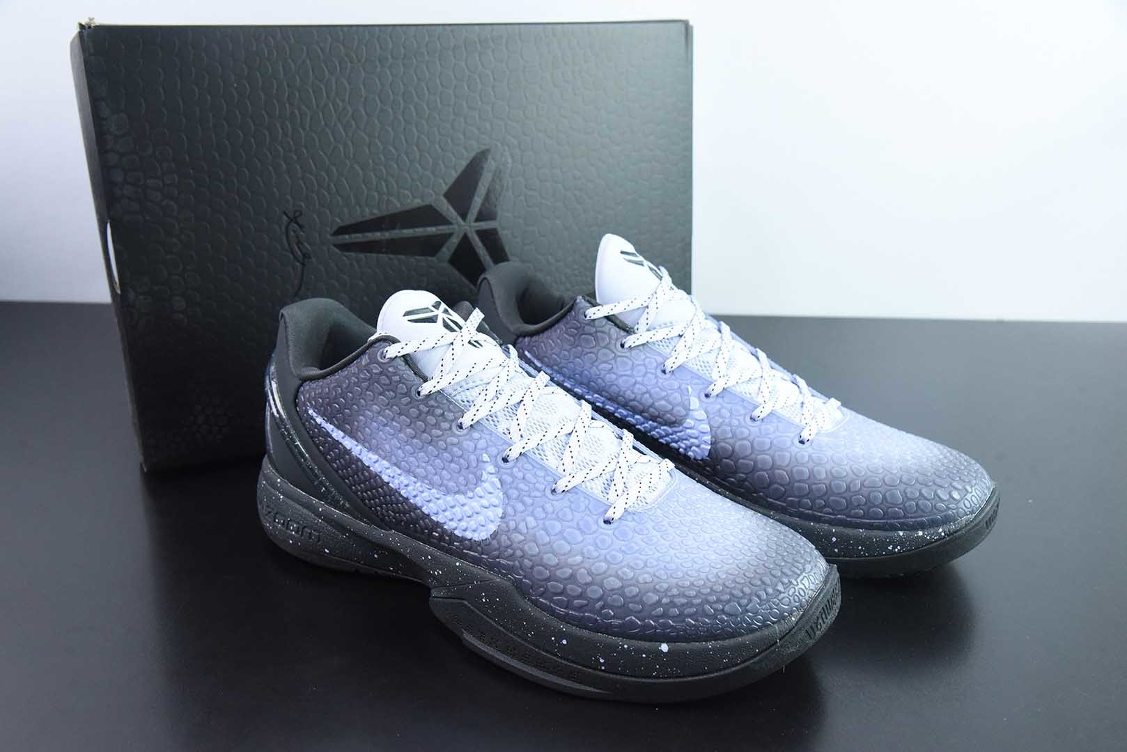 科比KOBE Nike Zoom Kobe 6 Protro EYBL科比6代黑紫低帮实战篮球鞋纯原版本 货号：DW2825-001