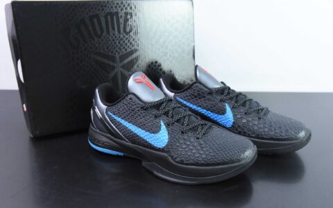 科比 KOBE Nike Zoom Kobe 6 X 'Dark Knight' 科比6代黑暗骑士黑蓝低帮实战篮球鞋纯原版本 货号：436311-008