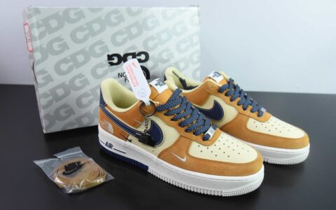 耐克NIke Air Force 1 '07 Low “北面联名运动橙”空军一号低帮休闲板鞋纯原版本 货号：DM6868-053