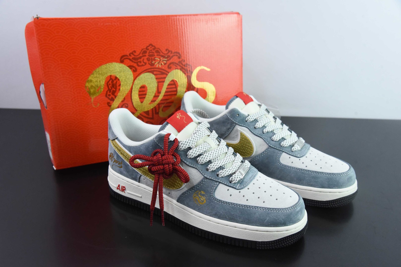 耐克Nike Air Force 1'07 Low 蛇年限定金蛇鳞空军一号低帮休闲板鞋纯原版本 货号：XZ2025-688