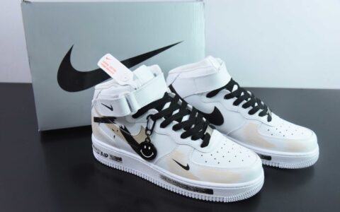 耐克Nike Air Force 1'07 Mid 断勾喷绘二次元主题空军一号中帮休闲板鞋纯原版本 货号：ZH0316-058