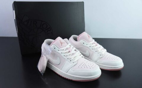 乔丹Air Jordan AJ1 Low白浅粉低帮复古文化篮球鞋纯原版本 货号：IH0823-611