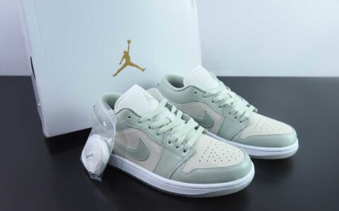 乔丹Air Jordan 1 Low AJ1乔1琥珀绿低帮文化休闲板鞋纯原版本 货号：HF4078-100