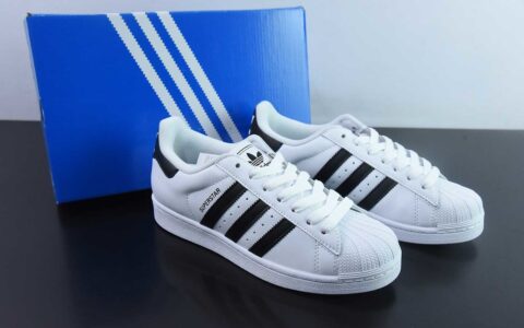 阿迪达斯Adidas Originals SuperstarⅡ贝壳头二代白黑复古低帮板鞋纯原版本 货号：IH8659