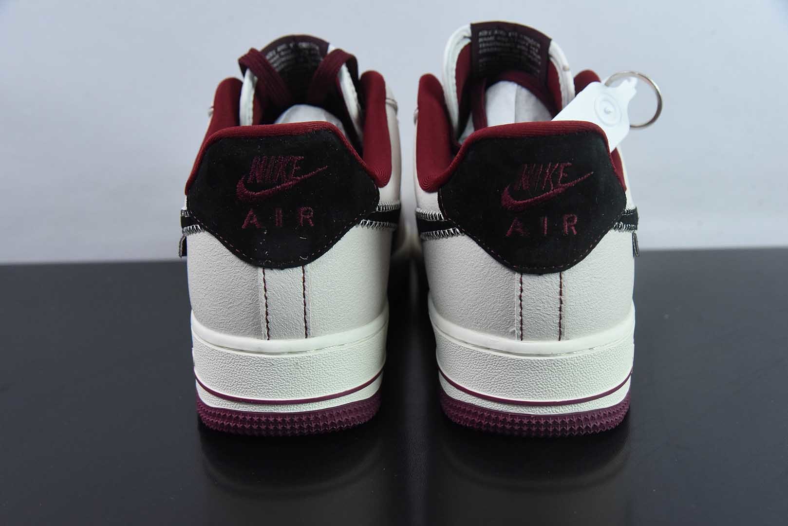 耐克Nike Air Force 1'07 Low 迪奥联名米酒红空军一号低帮休闲板鞋纯原版本 货号：KK1988-046 